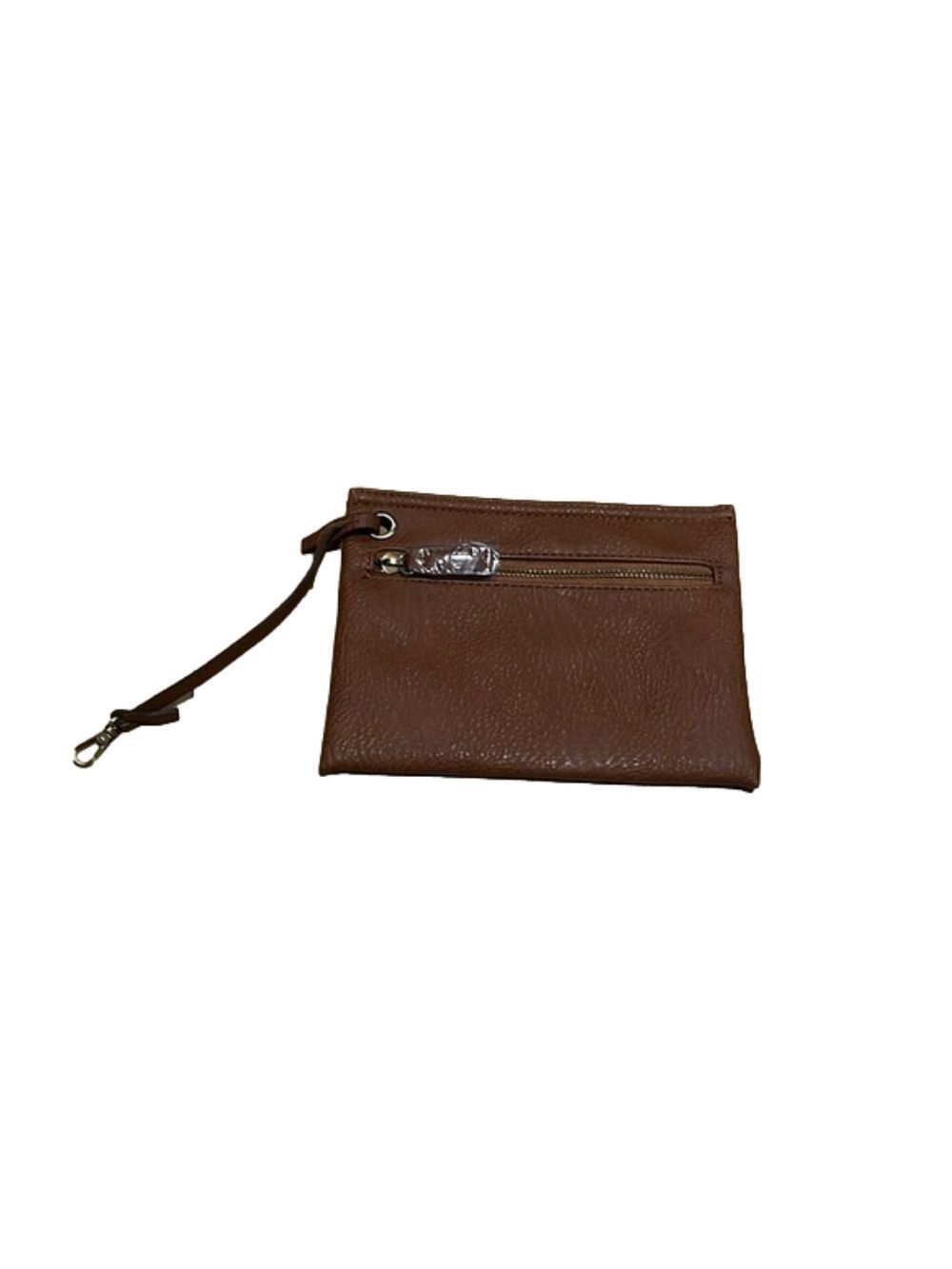 Street Level Brown Wristlet Purse